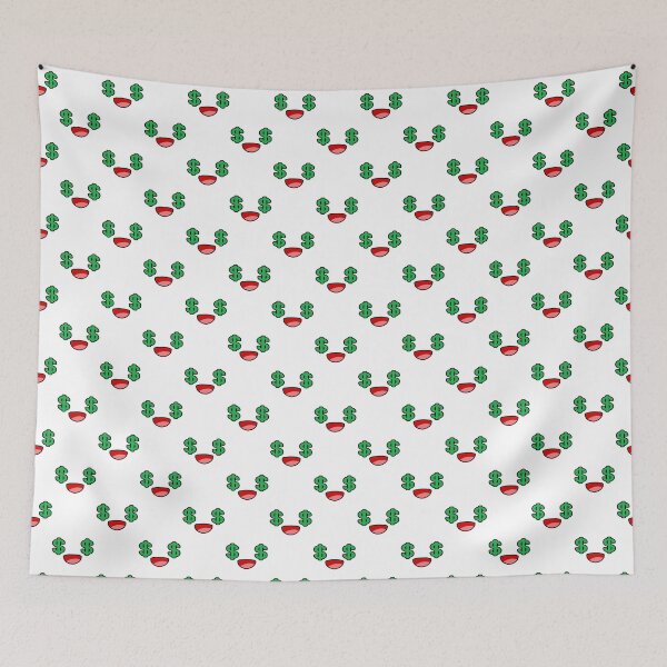 Item preview, Cute kawaii money eyes laughing face pattern designed and sold by BlushyPrint.