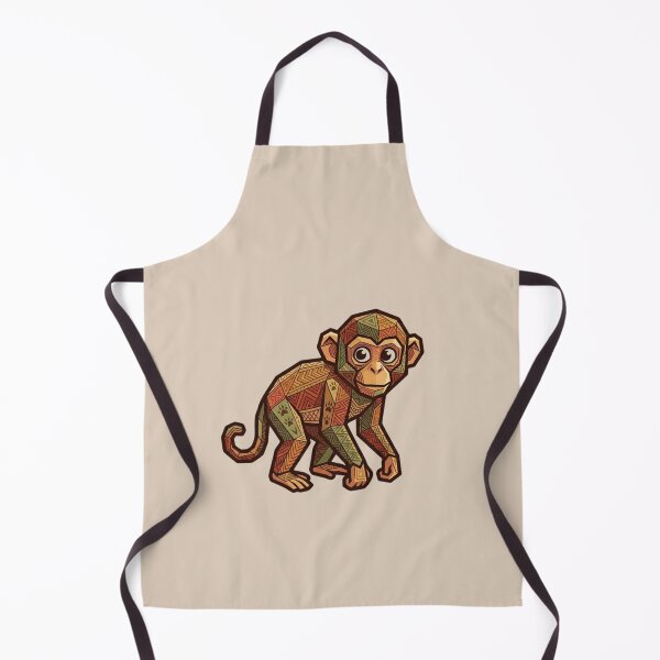 Item preview, Ethnic Tribal Monkey – Monkey T-Shirt with Ancestral Patterns for Culture Lovers designed and sold by bsbd-action.