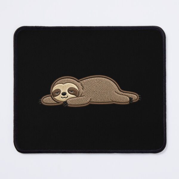 Item preview, Do Nothing Energy Sloth – Minimal Lazy Aesthetic Embroidery Patch Style Streetwear Design designed and sold by ColorSplash123.