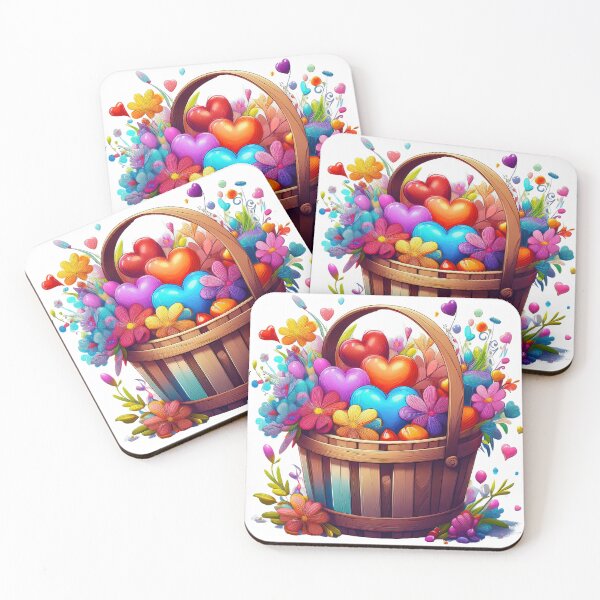 Item preview, Bushel basket of hearts love designed and sold by ArtPixs.