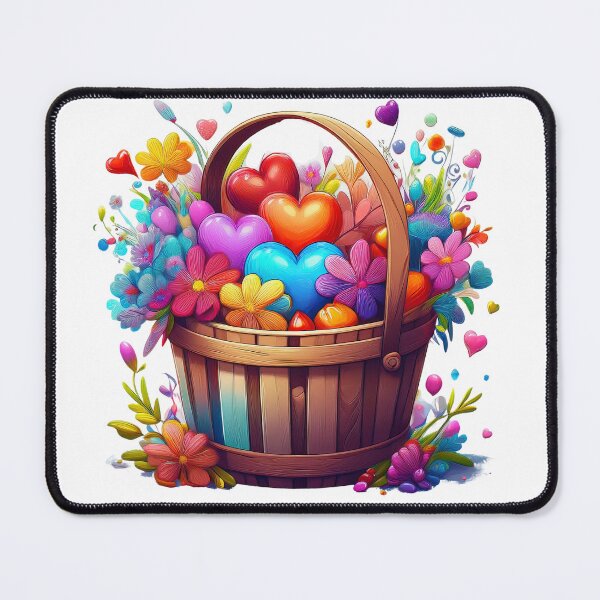 Item preview, Bushel basket of hearts love designed and sold by ArtPixs.