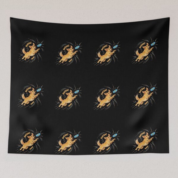 Item preview, Energetic Golden Retriever Playing Fetch Doodle designed and sold by NatureUnleashed.