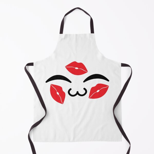 Item preview, Cute kawaii uwu red kiss marks face designed and sold by BlushyPrint.