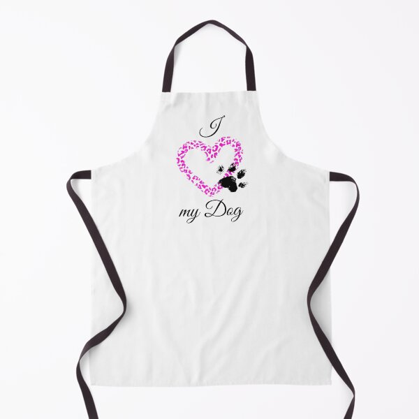 Item preview, I Love my Dog Leopard Print Pink Heart with Distressed Pawprint designed and sold by JeweledDesigns.