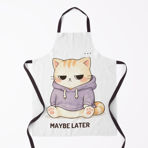 Item preview, Maybe Later Cat | Cute Kawaii Aesthetic | Low Energy Mood Design designed and sold by The Mood Index.