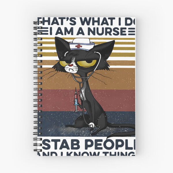 Item preview, Cat That_S What I Do I Am A Nurse I Stab People And I Know Things Vintage designed and sold by RipleMalphite.