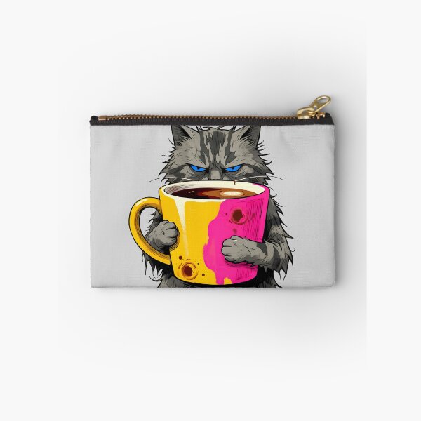 Item preview, Grumpy Caffeinated Cat Morning Coffee Mood designed and sold by Found Dream.