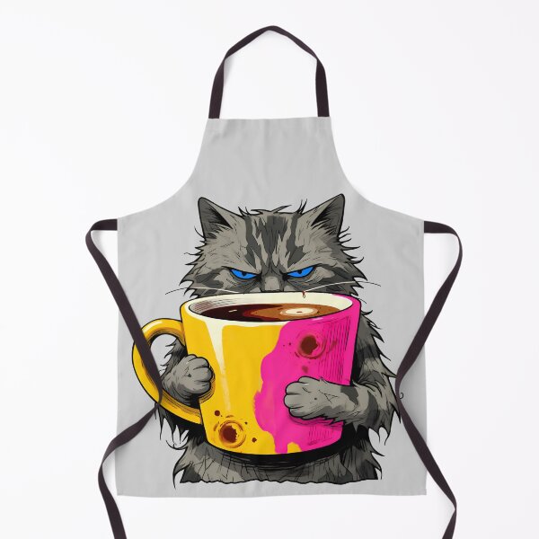 Item preview, Grumpy Caffeinated Cat Morning Coffee Mood designed and sold by Found Dream.