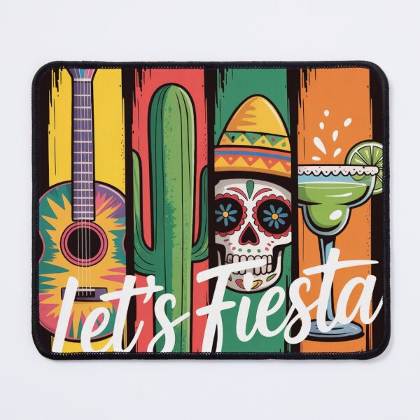 Item preview, Let’s Fiesta Cinco De Mayo Guitar Cactus Skull Margarita Mexican Party Design designed and sold by Designgallery65.