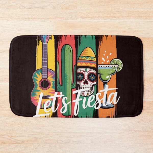 Item preview, Let’s Fiesta Cinco De Mayo Guitar Cactus Skull Margarita Mexican Party Design designed and sold by Designgallery65.