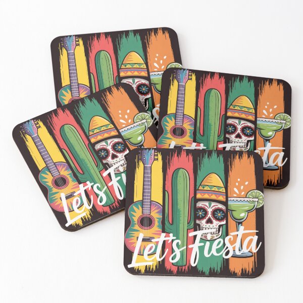 Item preview, Let’s Fiesta Cinco De Mayo Guitar Cactus Skull Margarita Mexican Party Design designed and sold by Designgallery65.