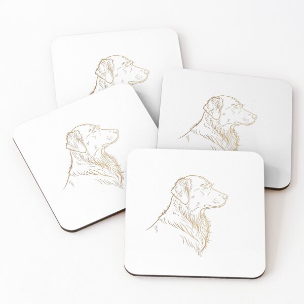 Item preview, Elegant Golden Retriever Profile Line Art Design designed and sold by NatureUnleashed.