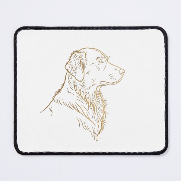 Item preview, Elegant Golden Retriever Profile Line Art Design designed and sold by NatureUnleashed.