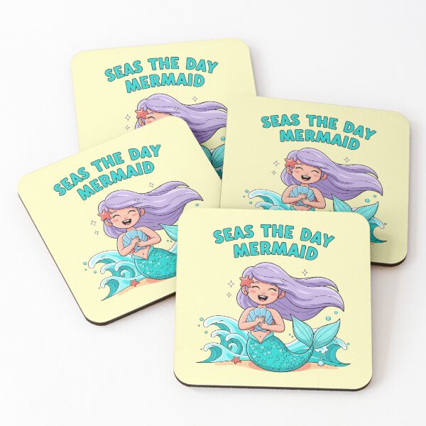 Item preview, Seas the Day Mermaid – Cute Ocean Pun Design designed and sold by Sea Gem.