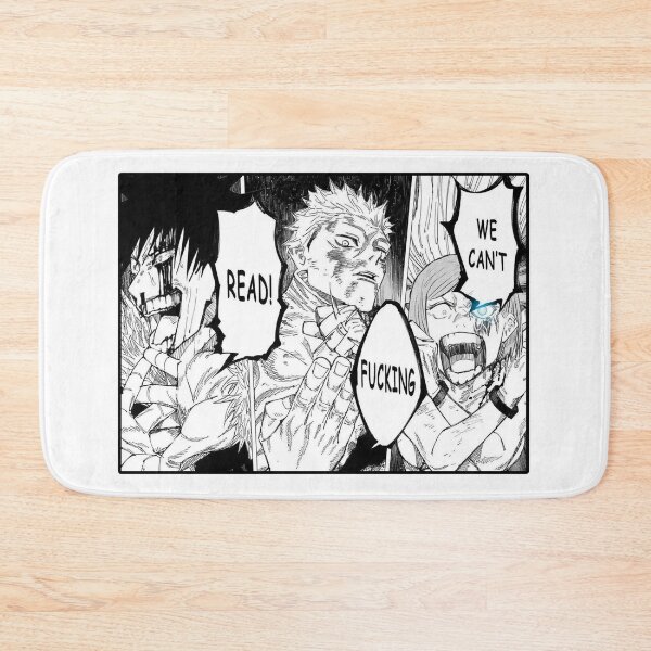 Item preview, WE CANT FUCKING READ (ANIME KAISEN AGENDA MEME TRIPLE DOMAIN EXPANSION PARODY) (YUJI VS MEGUMI VS NOBARA) designed and sold by Python Designs .
