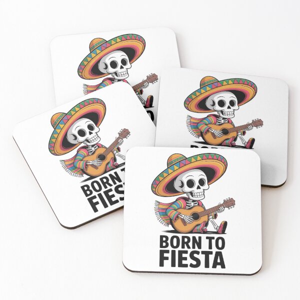 Item preview, Born To Fiesta Skeleton Guitar Sombrero Cinco De Mayo Funny Mexican Design designed and sold by Designgallery65.