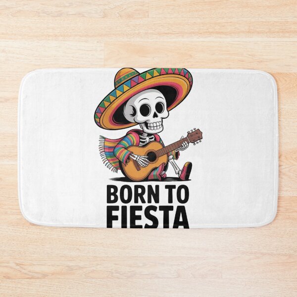 Item preview, Born To Fiesta Skeleton Guitar Sombrero Cinco De Mayo Funny Mexican Design designed and sold by Designgallery65.