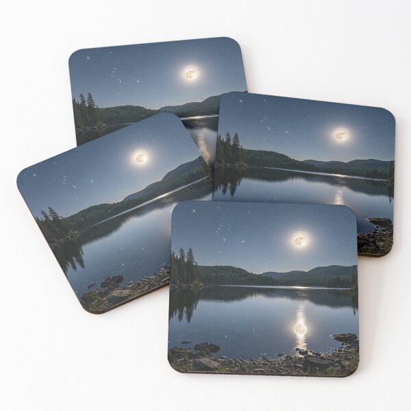 Item preview, Moonlit lake with reflection designed and sold by Malisa345.