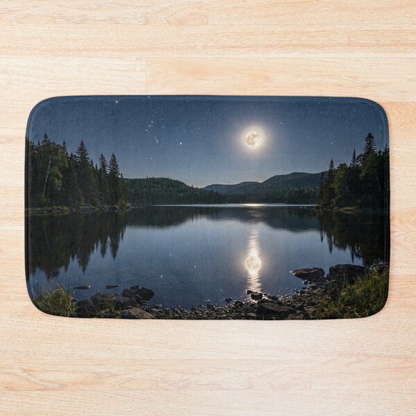 Item preview, Moonlit lake with reflection designed and sold by Malisa345.