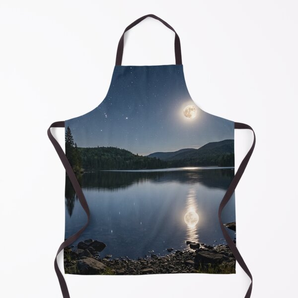 Item preview, Moonlit lake with reflection designed and sold by Malisa345.