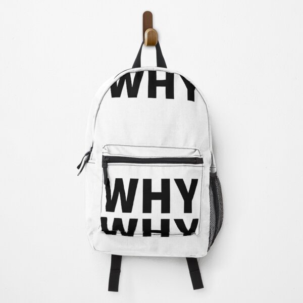 Item preview, Minimalist WHY WHY WHY Typography Design | Bold Black Text Aesthetic | Deep Thought Quote Graphic | Modern Streetwear Style designed and sold by Sanika arts .