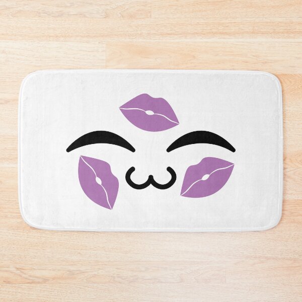 Item preview, Cute kawaii uwu purple kiss marks face designed and sold by BlushyPrint.