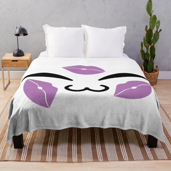 Item preview, Cute kawaii uwu purple kiss marks face designed and sold by BlushyPrint.