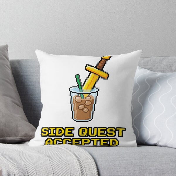 Item preview, Side Quest Accepted Pixel Coffee designed and sold by journeyengine.