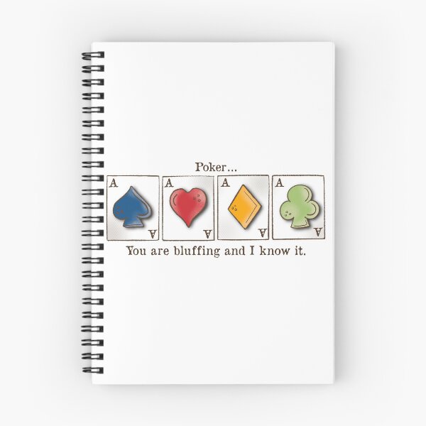 Item preview, Poker, card game,Aces, you are bluffing and I know it. designed and sold by DebbieJoyArt.