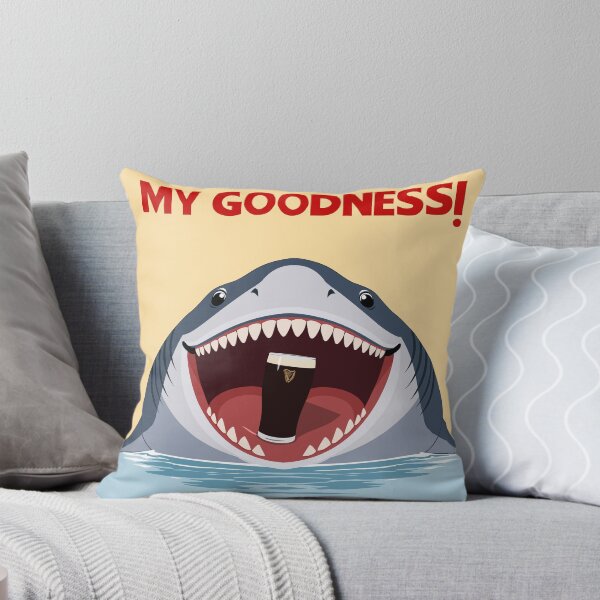 Item preview, My Goodness! - Shark With Pint  designed and sold by Kelly's Bits And Bobs.