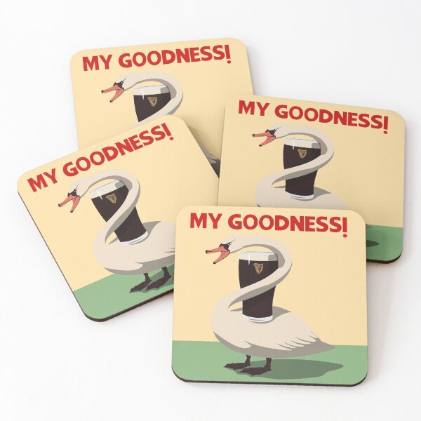 Item preview, My Goodness! - Swan With Pint designed and sold by Kelly's Bits And Bobs.