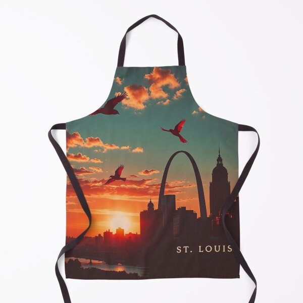 Item preview, St. Louis Skyline Sunset Art – Gateway Arch Silhouette with Cardinals Birds, Missouri Cityscape Wall Decor designed and sold by BeautifulVirtues.