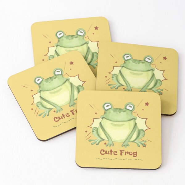 Item preview, Aesthetic Watercolor Cute Green Frog Art designed and sold by LYZ7VANI.