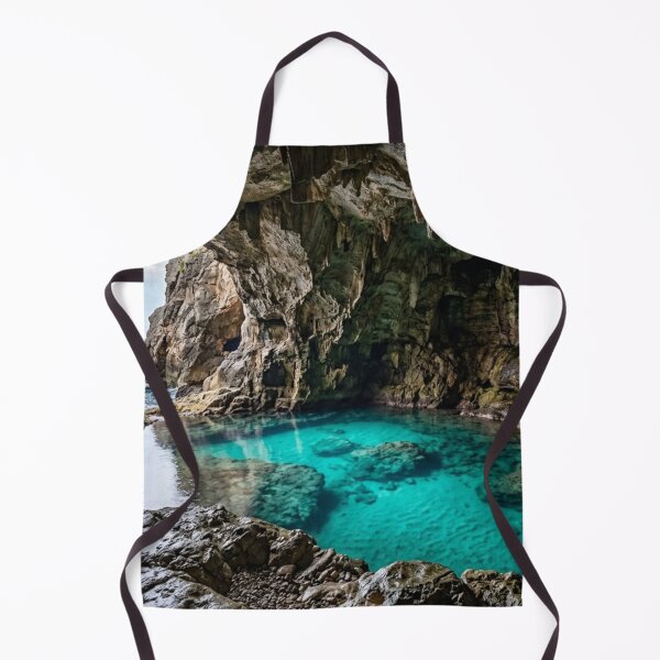 Item preview, Interior of a cave with turquoise water designed and sold by Malisa345.