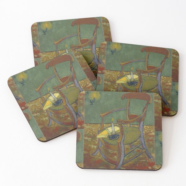 Item preview, Gauguins Chair by Vincent van Gogh: Post Impressionist Fine Art Print designed and sold by artofuniverse.