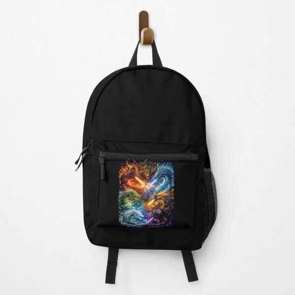 Item preview, 7 Elemental Dragons Anime Aura – Fire Water Earth Wind Thunder Spirit Darkness Fantasy Design designed and sold by UmarSBazaaR.