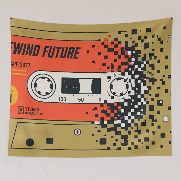 Item preview, Compact Cassette - Rewind Future designed and sold by Jani-art-world.