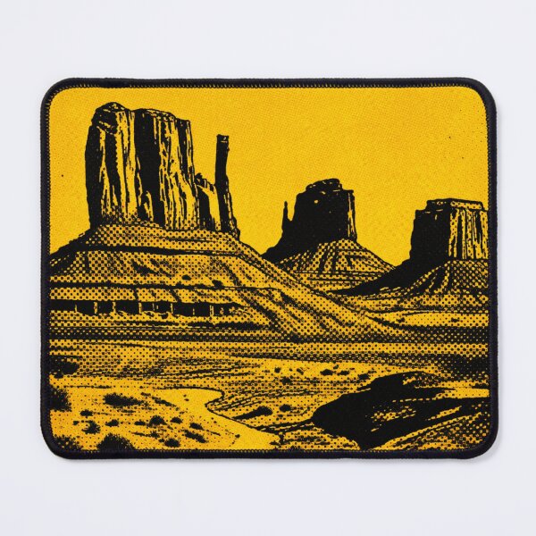 Item preview, Desert Echoes – Monument Valley Retro Screenprint designed and sold by narod.