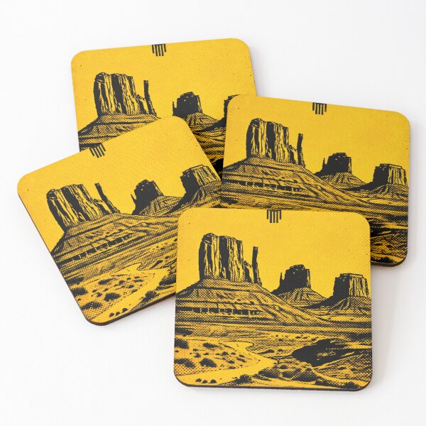 Item preview, Desert Echoes – Monument Valley Retro Screenprint designed and sold by narod.