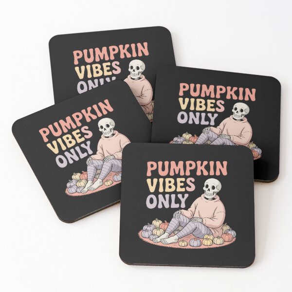 Item preview, Pumpkin Vibes Only Skeleton with Pumpkins – Cute Cozy Halloween Fall Aesthetic Design designed and sold by Raw Tigers.