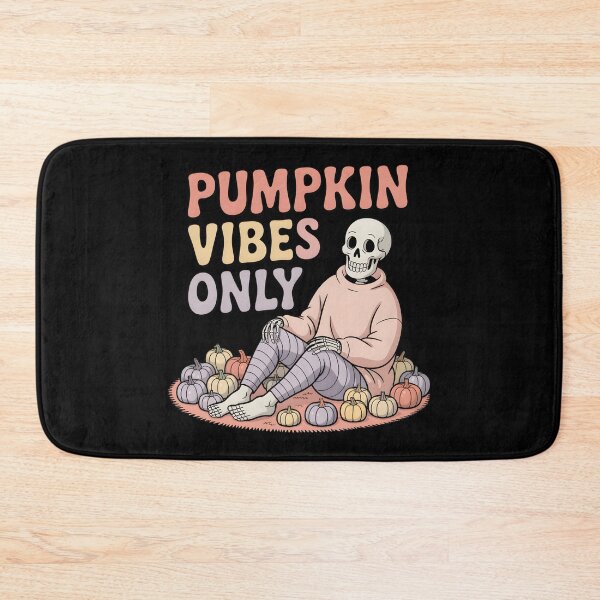 Item preview, Pumpkin Vibes Only Skeleton with Pumpkins – Cute Cozy Halloween Fall Aesthetic Design designed and sold by Raw Tigers.