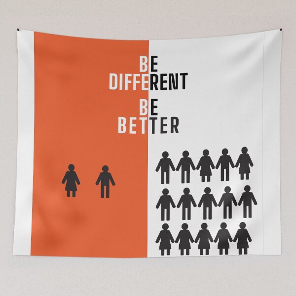Item preview, BE DIFFERENT, BE BETTER For Friend designed and sold by Style Legion.