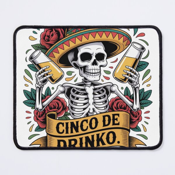 Item preview, Cinco De Drinko Skeleton Funny Drinking Shirt Cinco De Mayo Beer Fiesta Design designed and sold by Designgallery65.