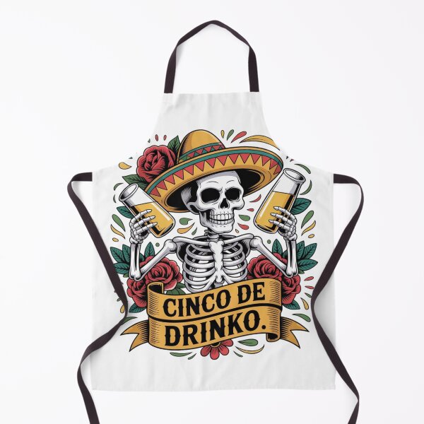 Item preview, Cinco De Drinko Skeleton Funny Drinking Shirt Cinco De Mayo Beer Fiesta Design designed and sold by Designgallery65.
