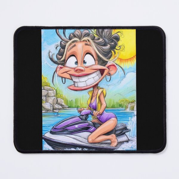 Item preview, Jetski Lady designed and sold by Claire Caricatures.