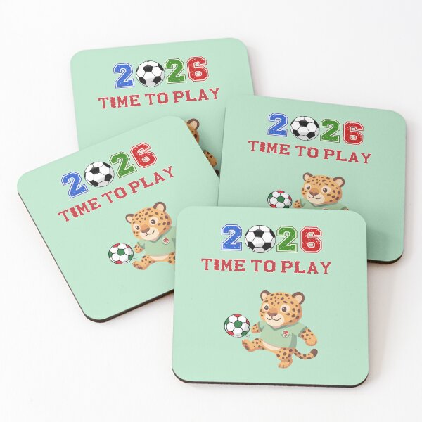 Item preview, Mexico Soccer Jaguar Mascot 2026 Time To Play Football designed and sold by area248.