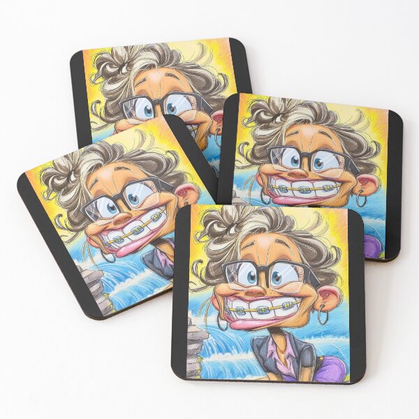 Item preview, Braces Lady designed and sold by Claire Caricatures.