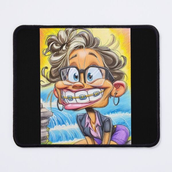 Item preview, Braces Lady designed and sold by Claire Caricatures.