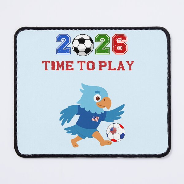 Item preview, USA Soccer Eagle Mascot 2026 Time To Play Football designed and sold by area248.