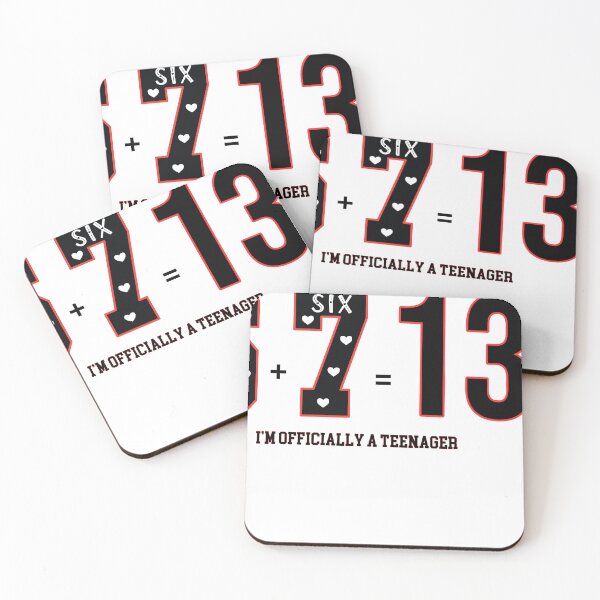 Item preview, 6 Plus 7 Equals 13 I'm Officially A Teenager 13th Birthday Girl Shirt Funny Math Birthday Tee designed and sold by Raygunes.